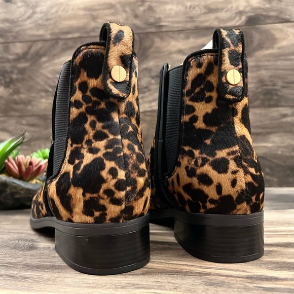 NIB Rockport Larkyn Chelsea Leopard Haircalf Comfort Ankle Boots Bootie - Picture 7 of 12